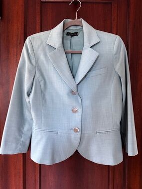 Holt Renfrew Light Blue Tailored Women's Blazer